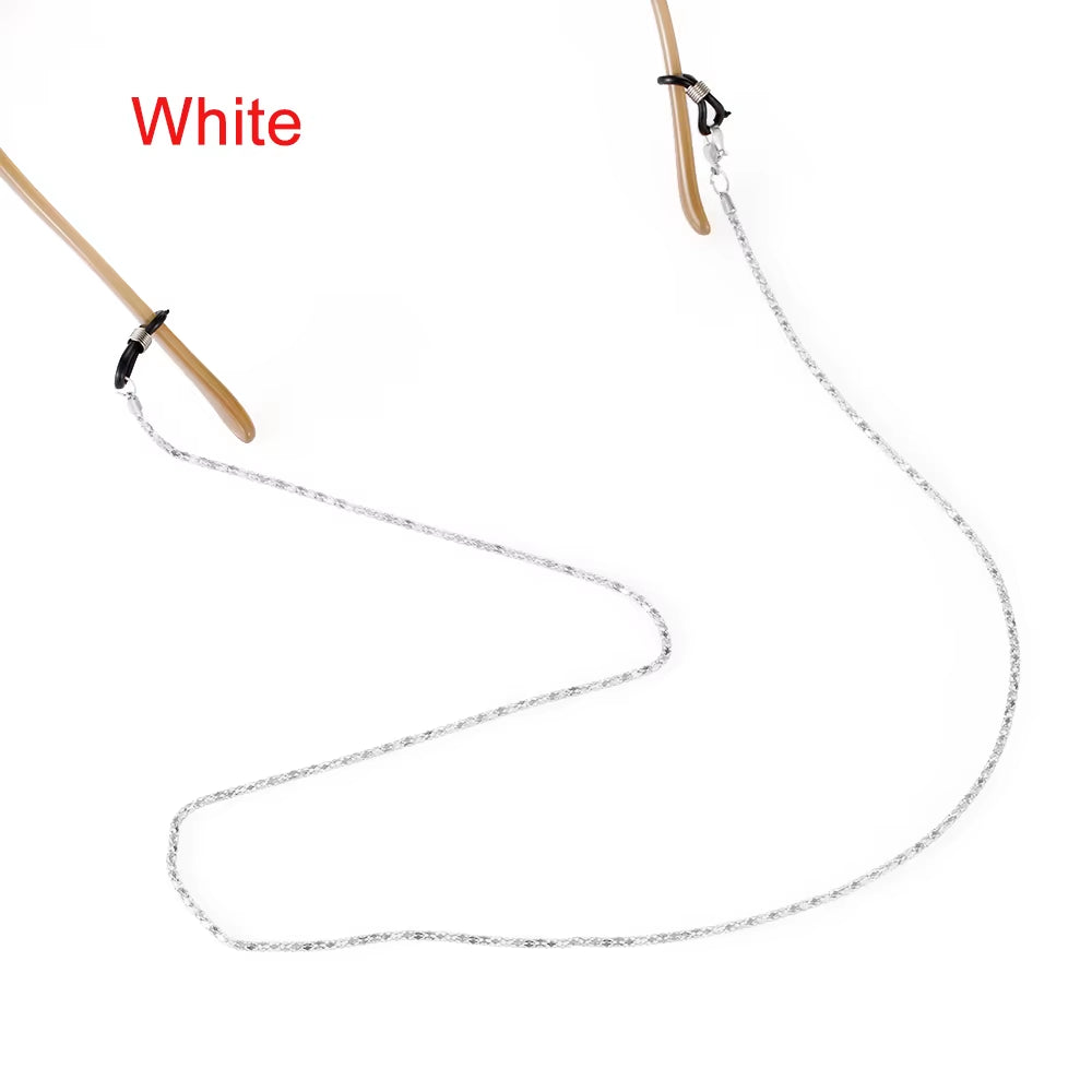 1 cadena para gafas vintage para hombre y mujer, correa de sujeción para gafas de sol negras, a la moda, con cordón para el cuello
