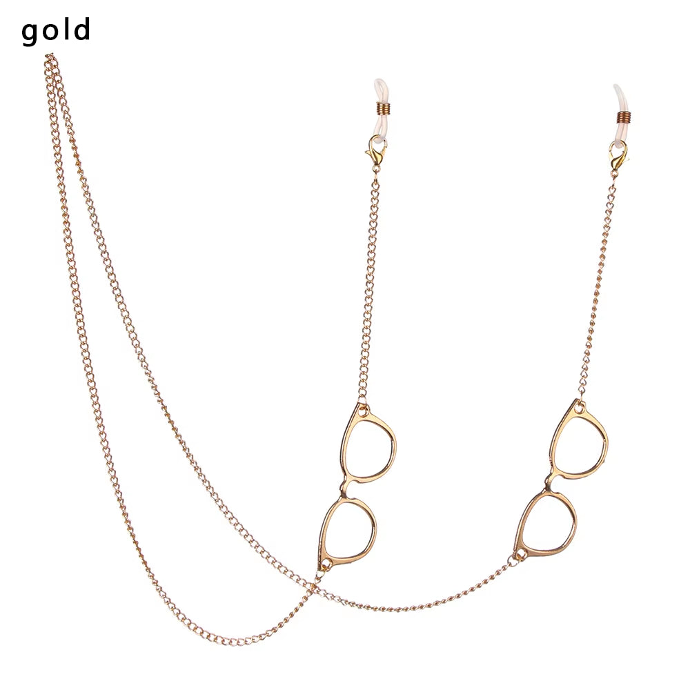 1 cadena para gafas vintage para hombre y mujer, correa de sujeción para gafas de sol negras, a la moda, con cordón para el cuello