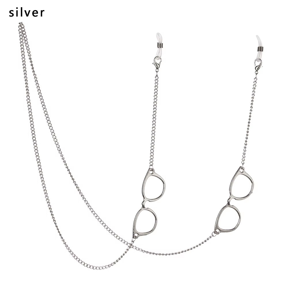 1 cadena para gafas vintage para hombre y mujer, correa de sujeción para gafas de sol negras, a la moda, con cordón para el cuello