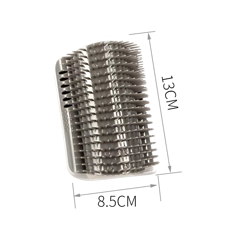 Cepillo de masaje para mascotas y gatos, para raspar las esquinas, eliminar el pelo, limpiar y limpiar las esquinas, peine rascador extraíble para gatitos y gatos.