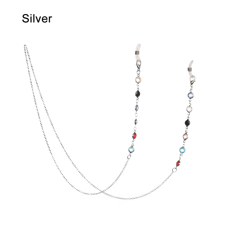 1 cadena para gafas vintage para hombre y mujer, correa de sujeción para gafas de sol negras, a la moda, con cordón para el cuello