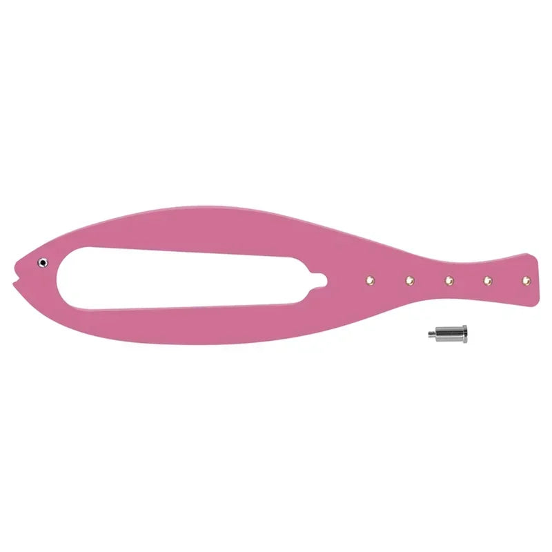 Pestillo de soporte para puerta de gato de ancho ajustable, diseño en forma de pez, cierre de rápida flexibilidad, correa de tope para puerta, suministros para mascotas