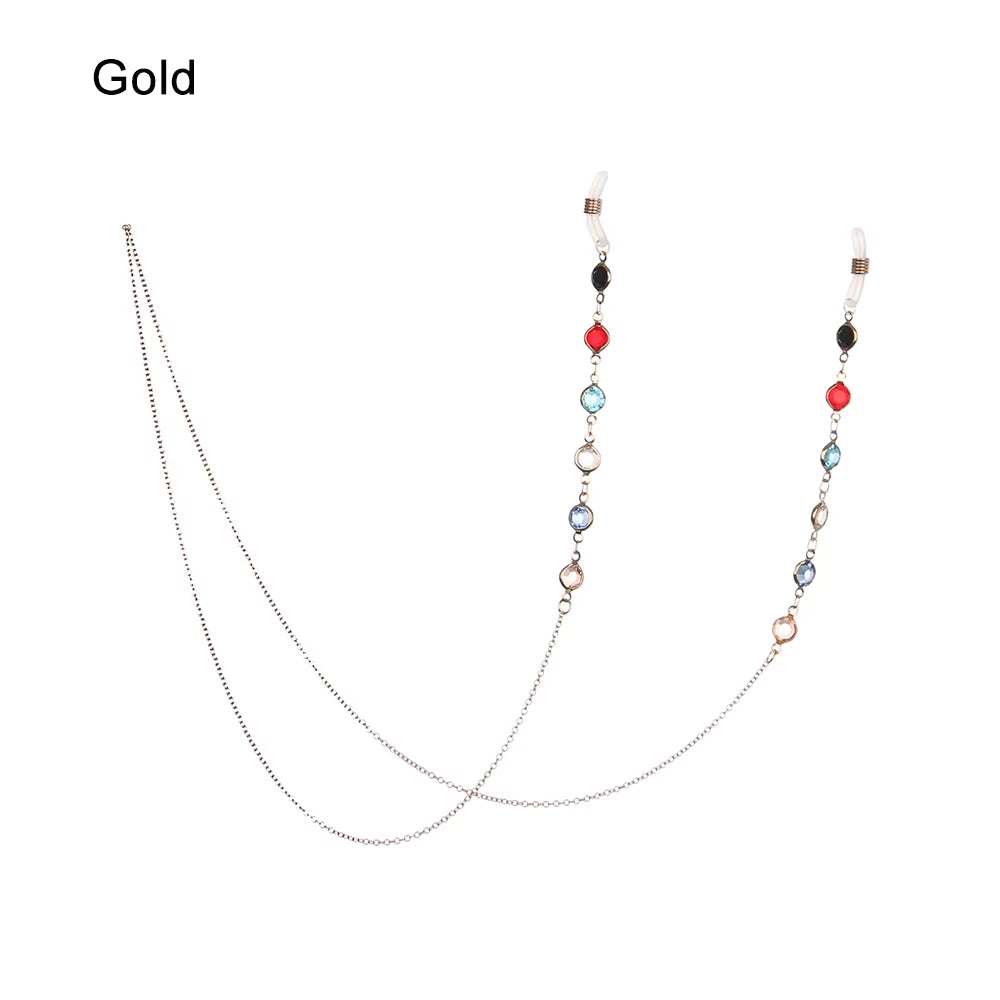 1 cadena para gafas vintage para hombre y mujer, correa de sujeción para gafas de sol negras, a la moda, con cordón para el cuello