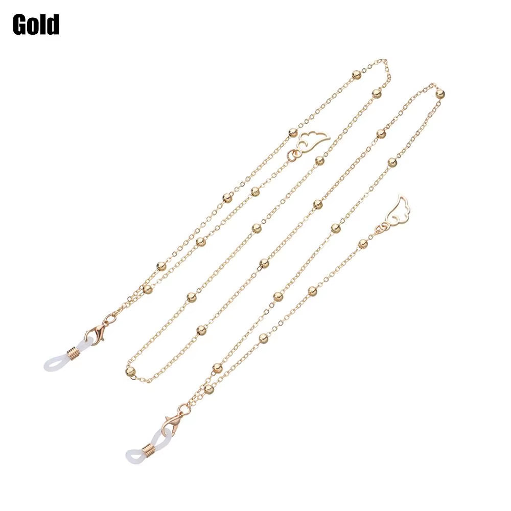 1 cadena para gafas vintage para hombre y mujer, correa de sujeción para gafas de sol negras, a la moda, con cordón para el cuello