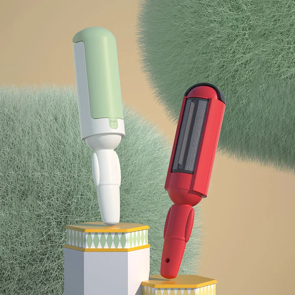 Quitapelos electrostático para mascotas, cepillo multiusos para ropa, rodillo adhesivo para pelo de perro y gato, autolimpiable.