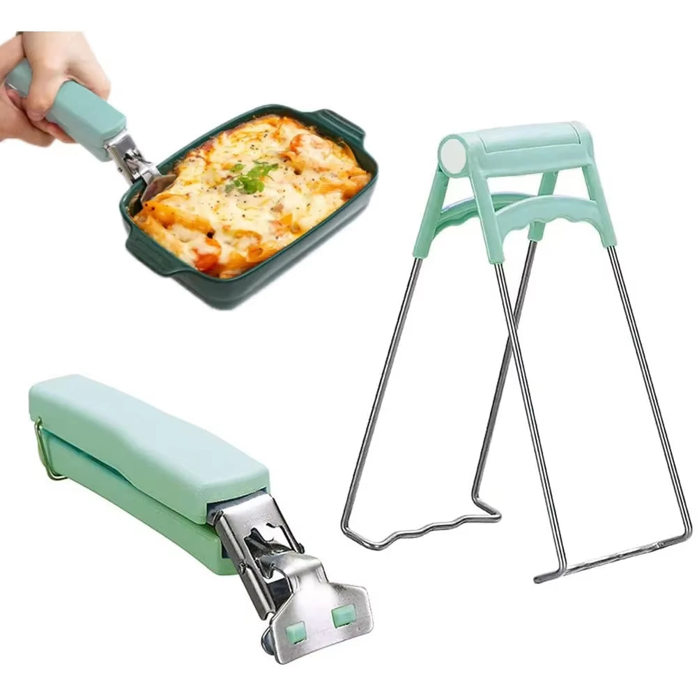 Nueva abrazadera de mano anti-escaldaduras, abrazadera para platos y cuencos, abrazadera anti-escaldaduras, abrazadera para herramientas de cocina, abrazadera antideslizante para cocinar verduras al vapor