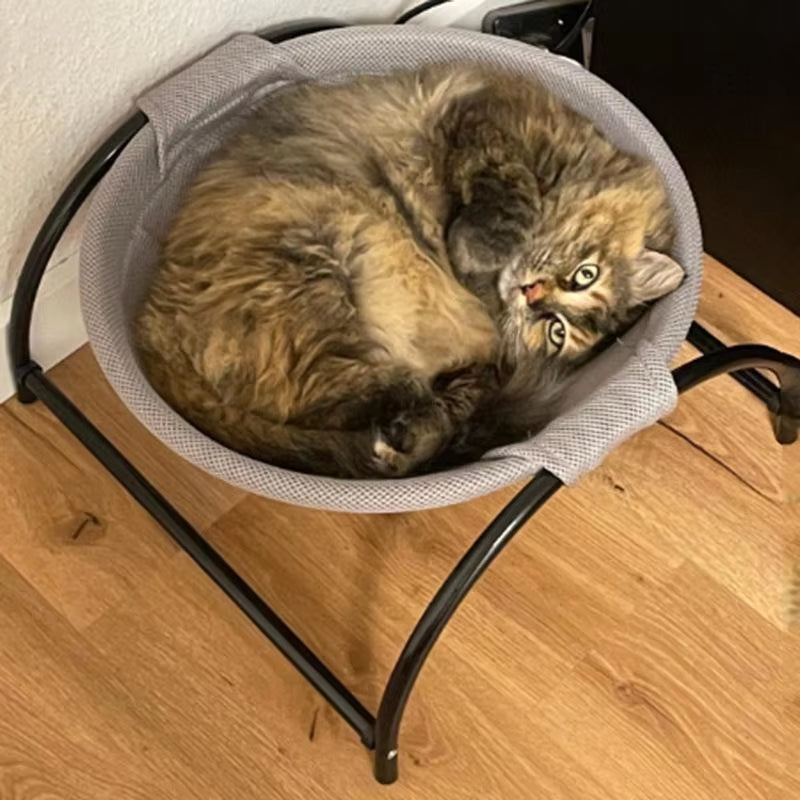 Cama para perros y gatos, hamaca para mascotas, cama de pie para gatos, suministros para mascotas, lavable, estructura estable, desmontable, excelente transpirabilidad.