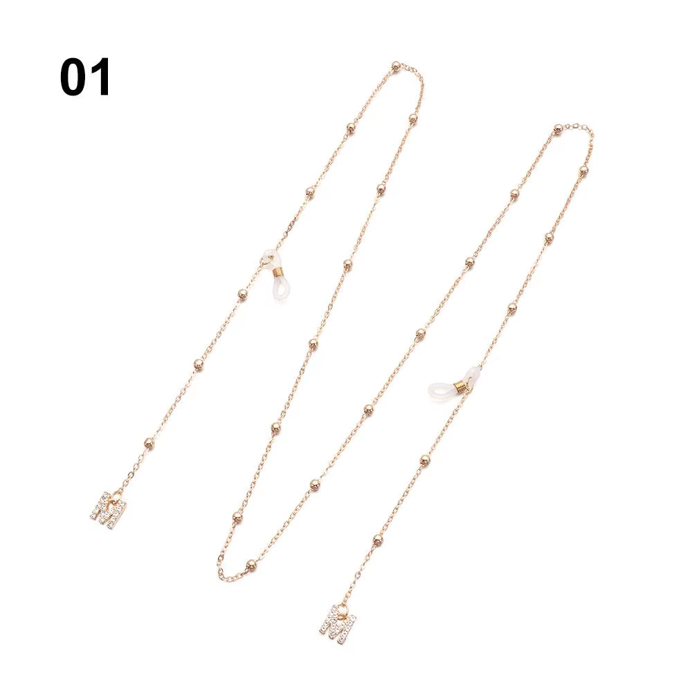 1 cadena para gafas vintage para hombre y mujer, correa de sujeción para gafas de sol negras, a la moda, con cordón para el cuello