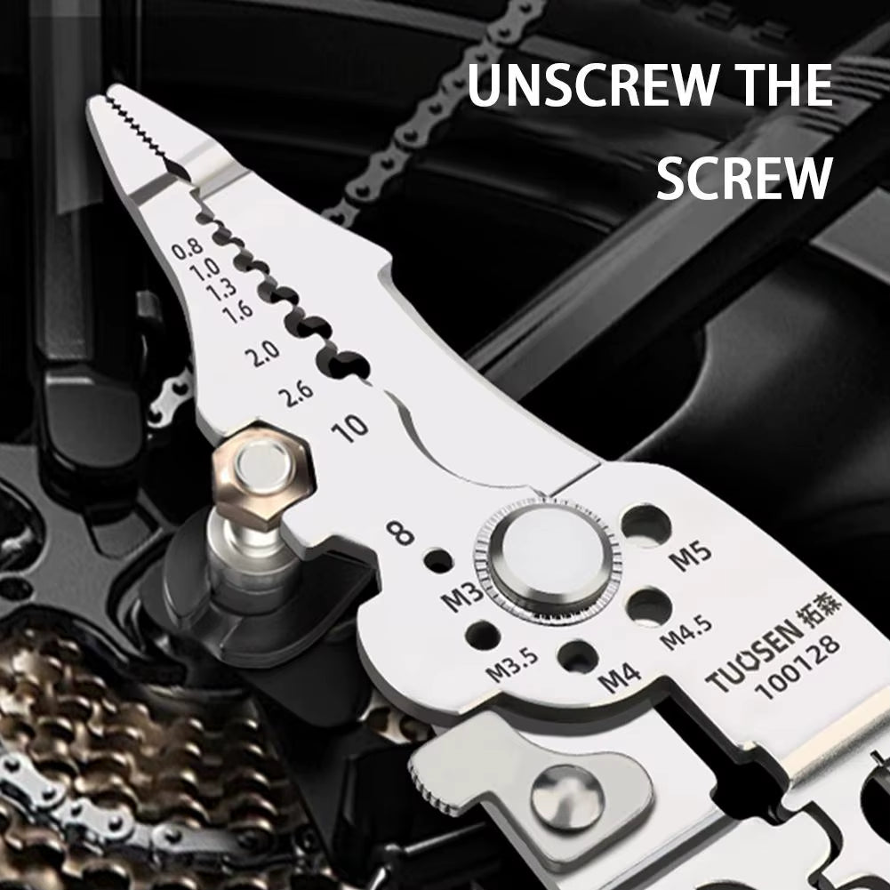 Alicates pelacables, alicates de desincrustación, crimpadora, pelacables, cortador, herramienta multifuncional para reparación de cables, alicates, herramientas manuales