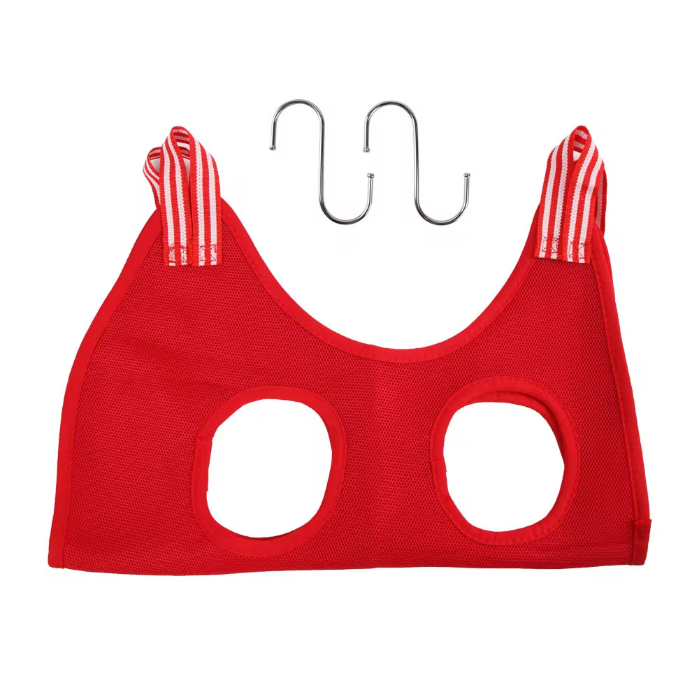 Hamaca para el cuidado de perros y gatos, bolsa de baño fija para cortar uñas, antiarañazos, bolsa de sujeción para recortar gatos, suministros colgantes de belleza para mascotas