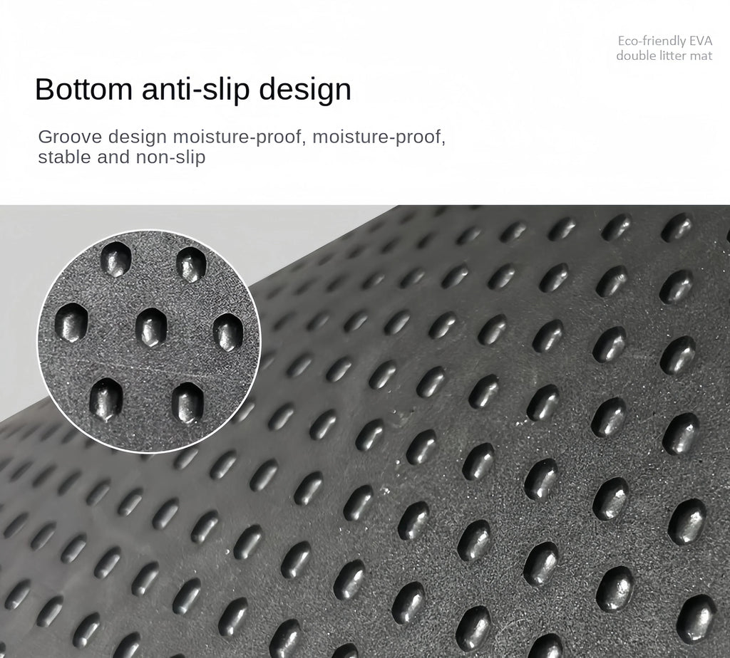 Alfombrilla de arena para gatos de gran tamaño, doble capa, impermeable, antideslizante, lavable, suministros para mascotas