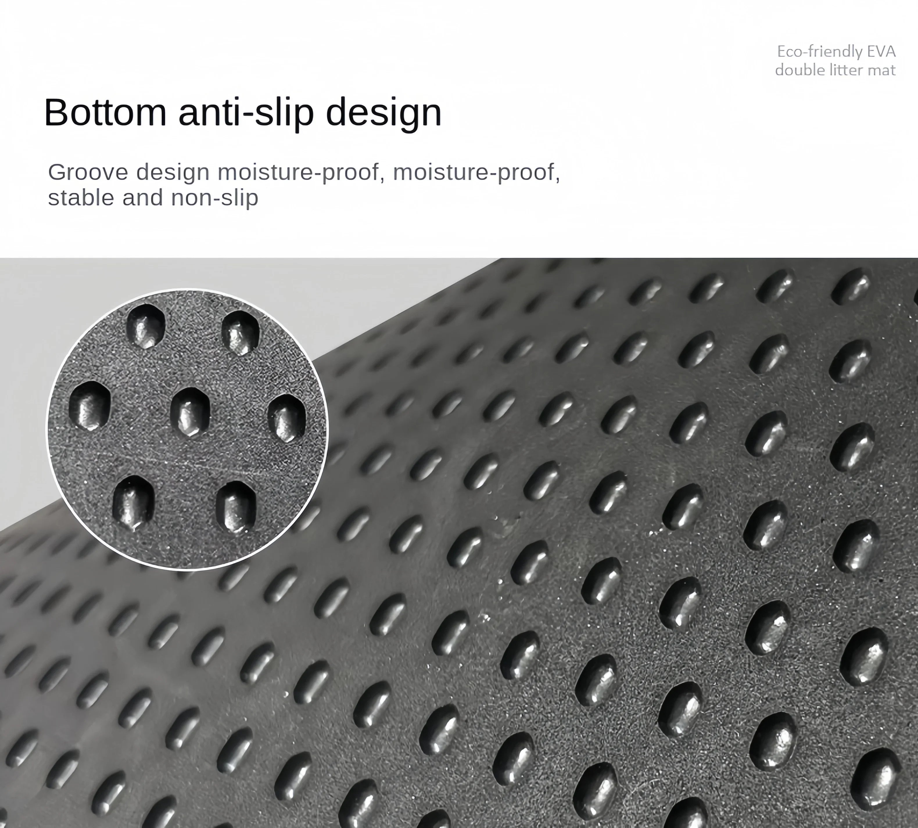 Alfombrilla de arena para gatos de gran tamaño, doble capa, impermeable, antideslizante, lavable, suministros para mascotas