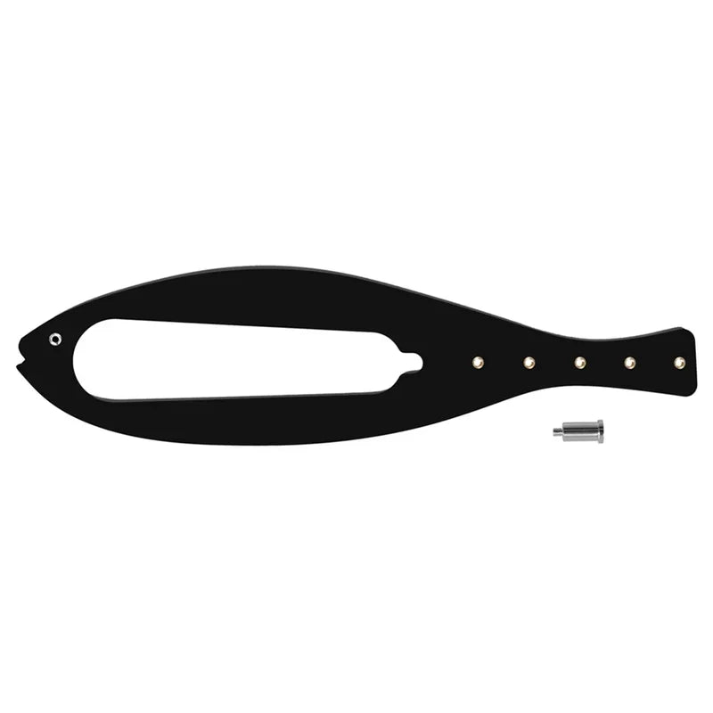 Pestillo de soporte para puerta de gato de ancho ajustable, diseño en forma de pez, cierre de rápida flexibilidad, correa de tope para puerta, suministros para mascotas