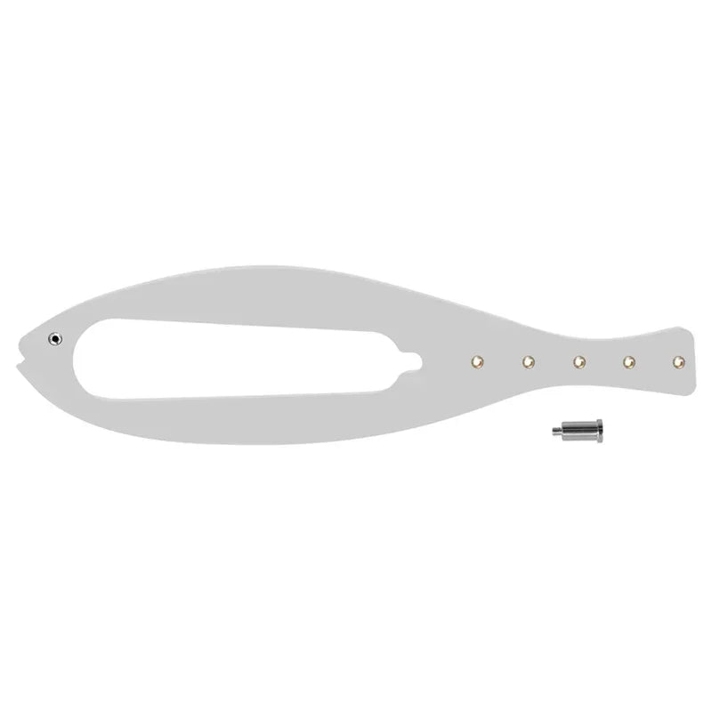 Pestillo de soporte para puerta de gato de ancho ajustable, diseño en forma de pez, cierre de rápida flexibilidad, correa de tope para puerta, suministros para mascotas