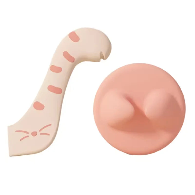 Cuchara para comida enlatada para gatos con tapa sellada, moderna y cómoda, ideal para mantener la comida fresca.