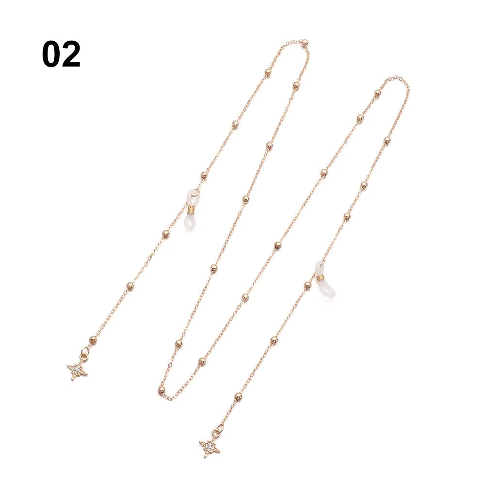 1 cadena para gafas vintage para hombre y mujer, correa de sujeción para gafas de sol negras, a la moda, con cordón para el cuello