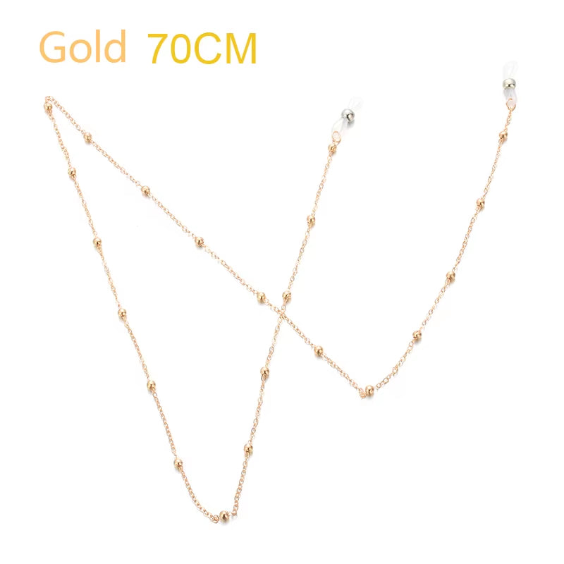 1 cadena para gafas vintage para hombre y mujer, correa de sujeción para gafas de sol negras, a la moda, con cordón para el cuello