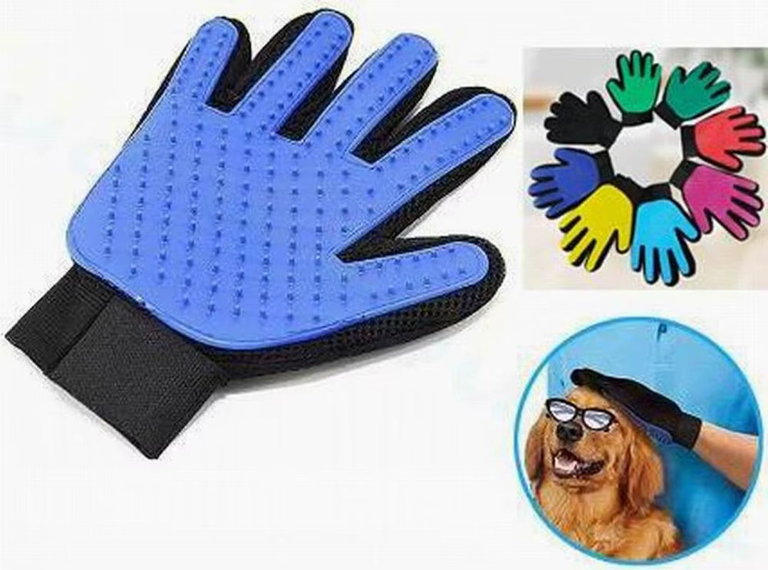 Guante antimordeduras para mascotas, guantes de aseo para gatos, baño para perros, limpieza, masaje, cepillo quitapelos, peine para quitar pelo de gato, mano derecha o izquierda